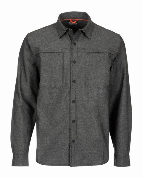 Simms Prewett Stretch Woven LS Shirt, kolor: 003 - Carbon