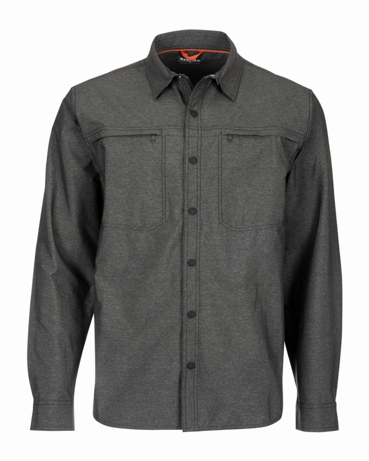 Simms Prewett Stretch Woven LS Shirt, kolor: 003 - Carbon