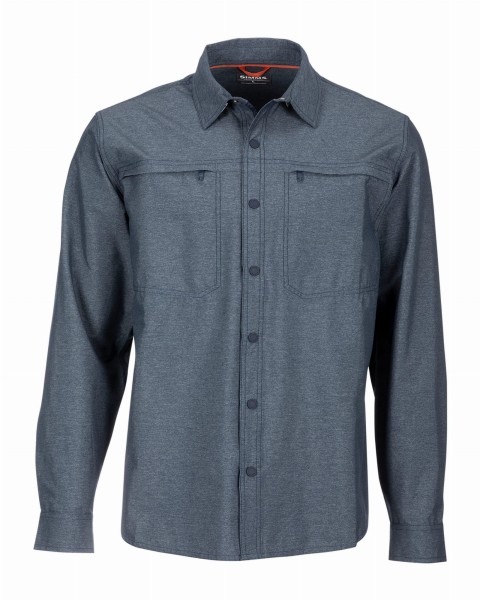 Prewett Stretch Woven LS Shirt, kolor: 418 - Dark Moon