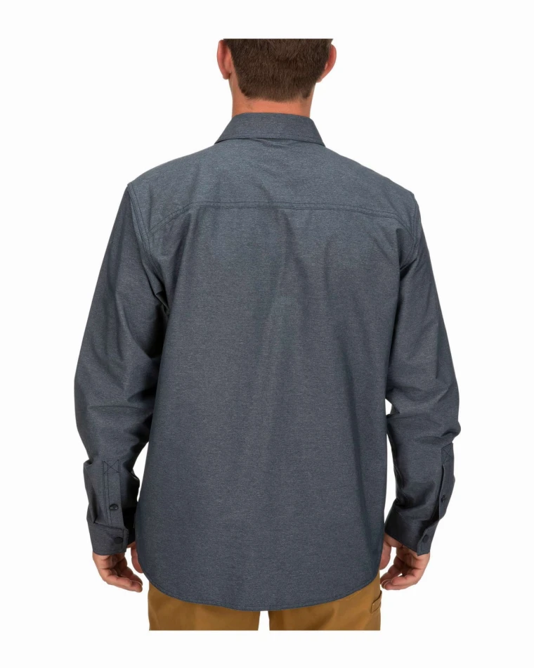 Prewett Stretch Woven LS Shirt, kolor: 418 - Dark Moon