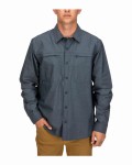 Prewett Stretch Woven LS Shirt, kolor: 418 - Dark Moon