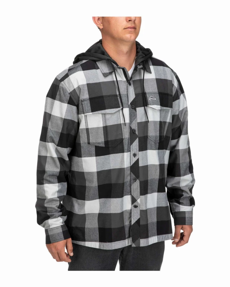 Simms Coldweather Hoody: kolor: 777 - Slate Buffalo Plaid