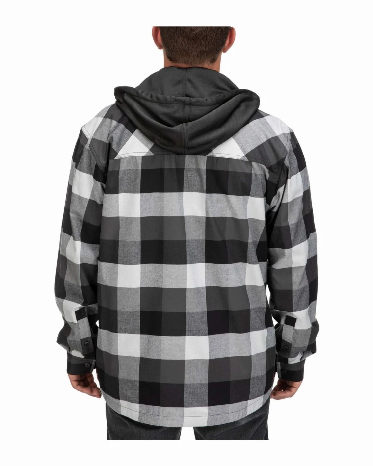 Simms Coldweather Hoody: kolor: 777 - Slate Buffalo Plaid