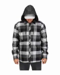 Simms Coldweather Hoody: kolor: 777 - Slate Buffalo Plaid
