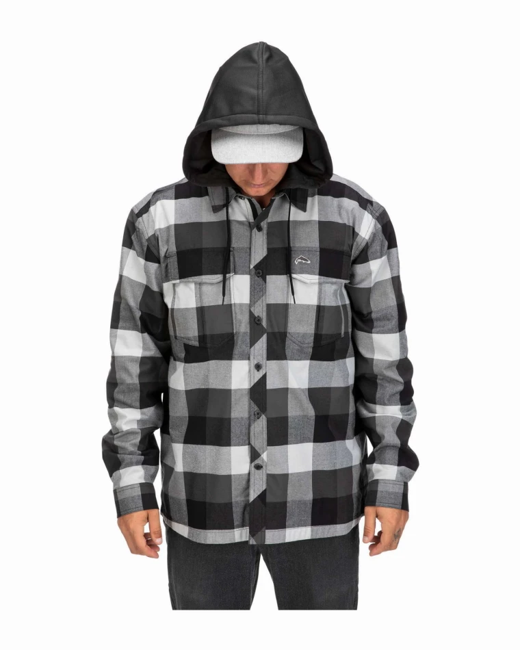 Simms Coldweather Hoody: kolor: 777 - Slate Buffalo Plaid