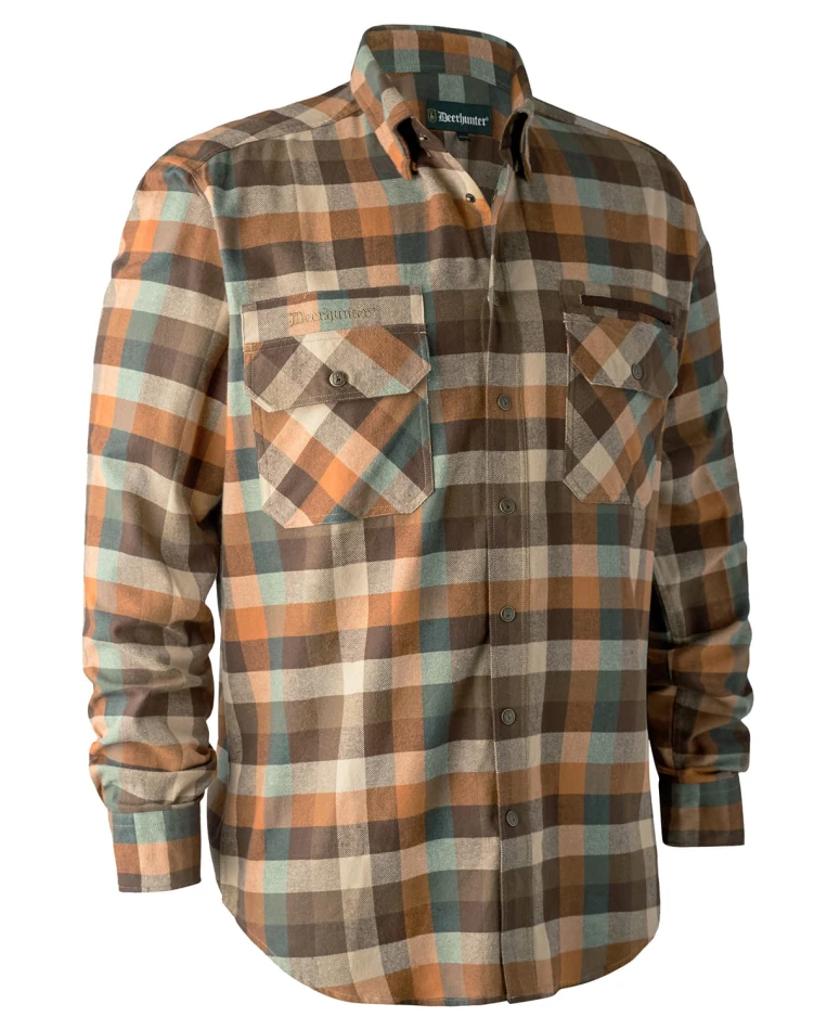 James Shirt, kolor: 58934 - Brown Checked