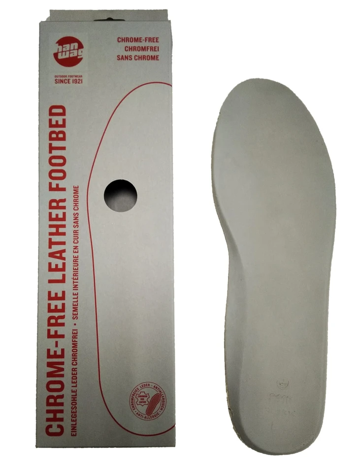 Chrome-Free Leather Footbed