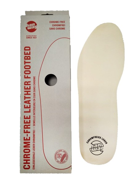 Chrome-Free Leather Footbed