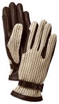 Ladies Deerskin Crochet, kolor: 790650 - Dark brown & Beige