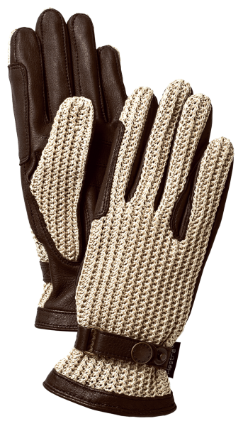 Ladies Deerskin Crochet, kolor: 790650 - Dark brown & Beige