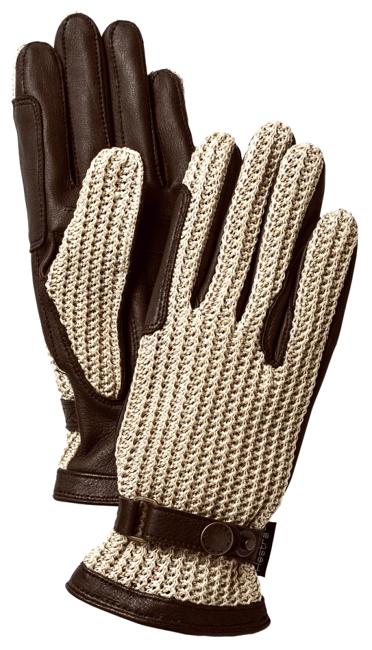 Ladies Deerskin Crochet, kolor: 790650 - Dark brown & Beige