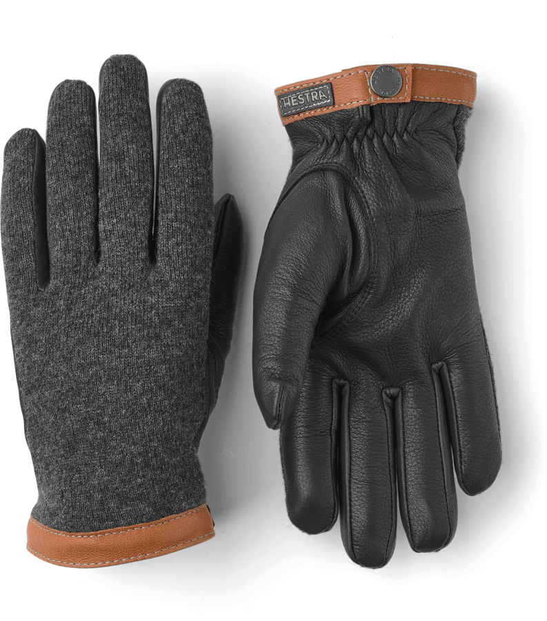 Deerskin Wool Tricot, kolor: 390100 - Charcoral & Black