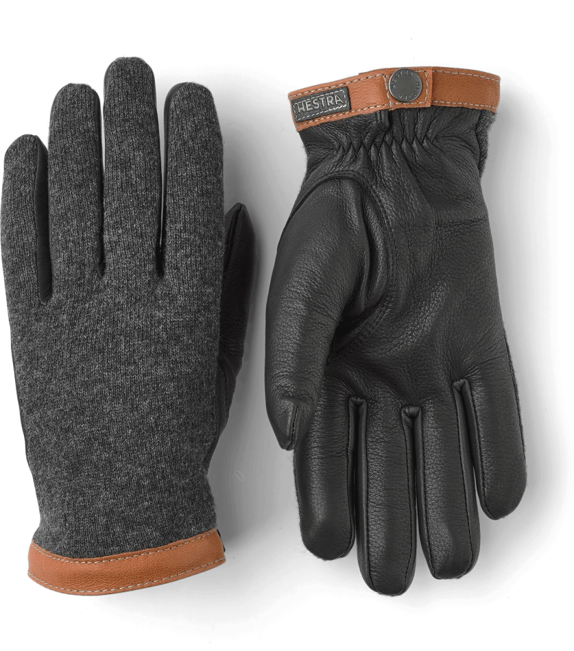 Deerskin Wool Tricot, kolor: 390100 - Charcoral & Black