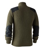 Rogaland Knit with zip neck, kolor: 354 - Adventure Green Melange