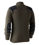 Rogaland Knit w. zip neck, kolor: 572 - Brown Leaf Melange