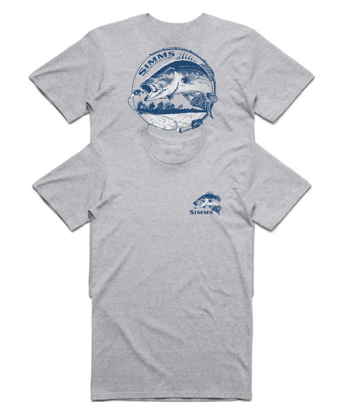 Simms Bass Bend T-Shirt, kolor: 064 - Grey Heather