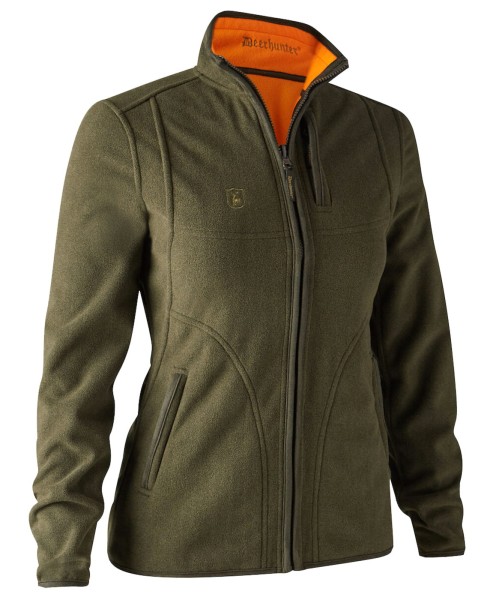 Lady Pam Bonded Fleece Jacket, kolor: 669 - Orange / zielona strona polarowa