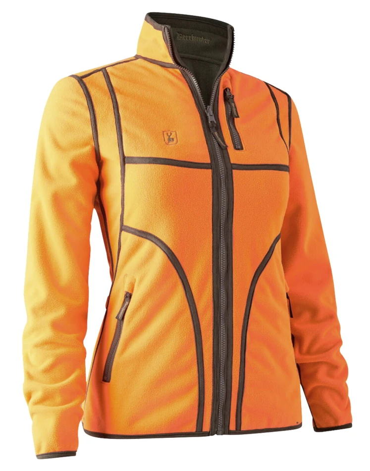 Lady Pam Bonded Fleece Jacket, kolor: 669 - Orange / pomarańczowa strona polarowa