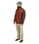 Rrivershed Sweater-Quarter Zip, kolor: 614 - Rusty Red