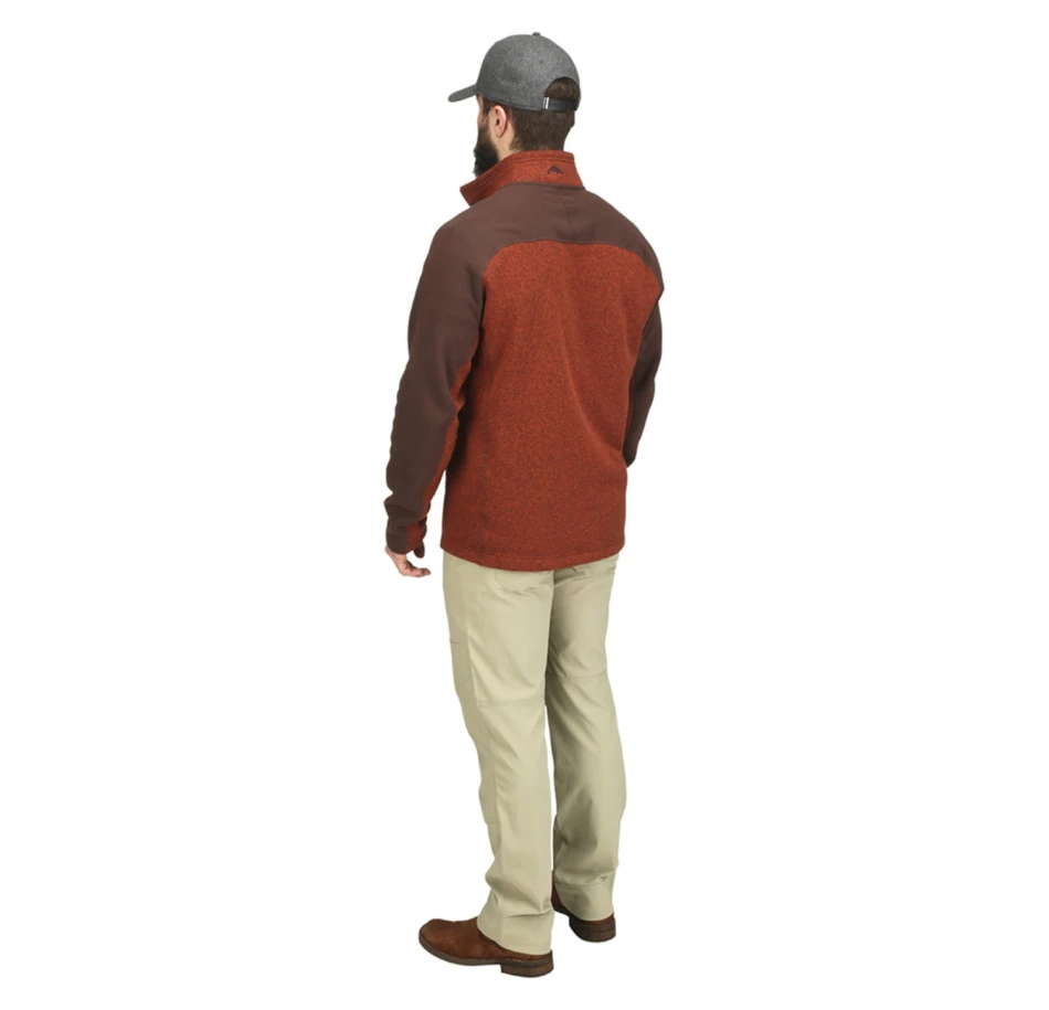 Rrivershed Sweater-Quarter Zip, kolor: 614 - Rusty Red