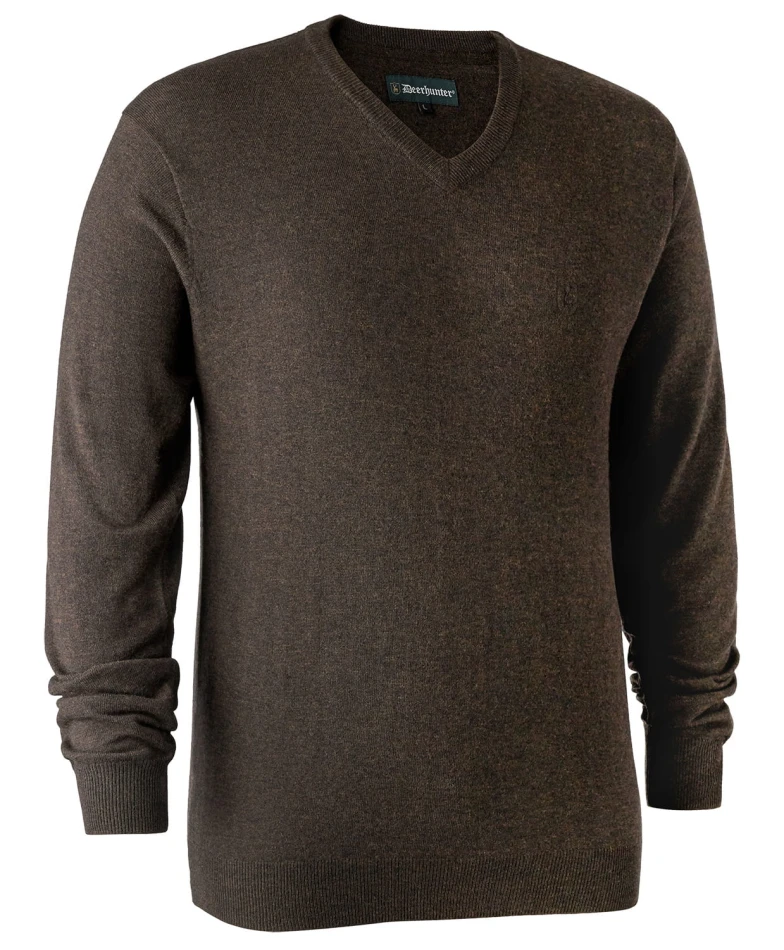 Kingston Knit with V-Neck, kolor: 389 - Dark Elm