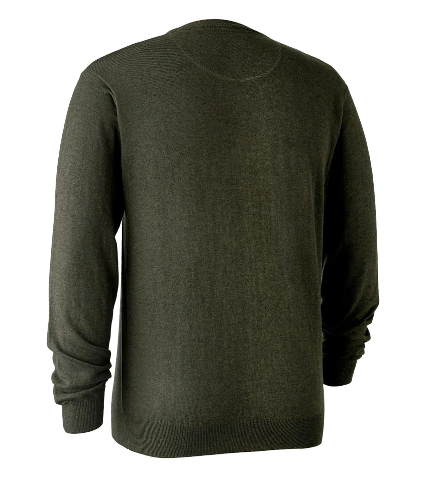 Kingston Knit with V-Neck, kolor:  356 - Green Melange