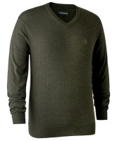 Kingston Knit with V-Neck, kolor:  356 - Green Melange