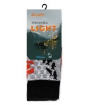 Graff Skarpety Trekking Light, kolor: jasny szary