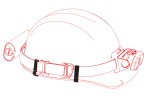 Helmet Band Fixing Clip Type A
