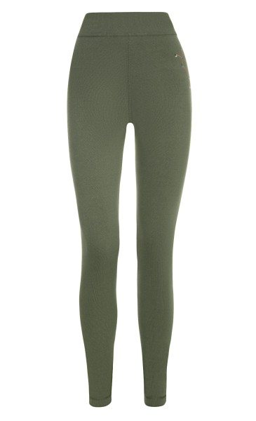 906-D legginsy - Duo Skin 200, kolor: oliwka