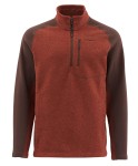 Rrivershed Sweater-Quarter Zip, kolor: 614 - Rusty Red