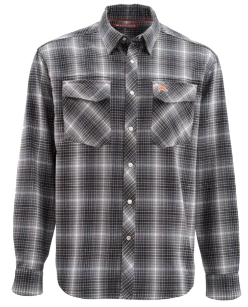 Gallatin Flannel Shirt, kolor: 006 - Raven Plaid