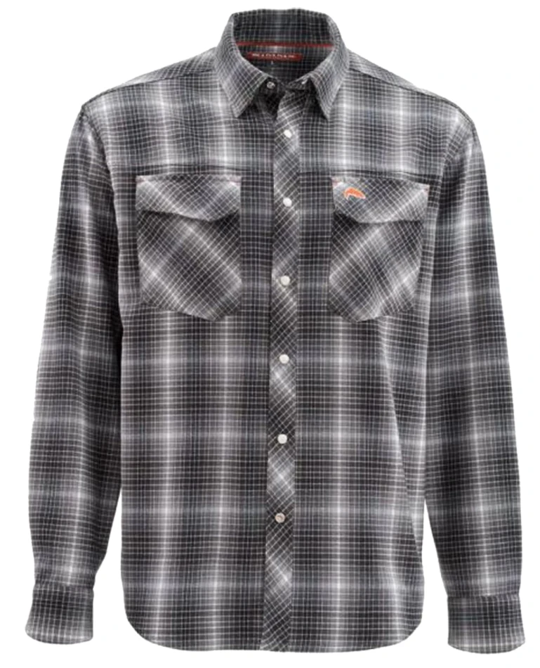 Gallatin Flannel Shirt, kolor: 006 - Raven Plaid