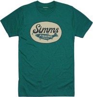 Trout Wander T-Shirt: 957 - Tee Dark Teal Heather