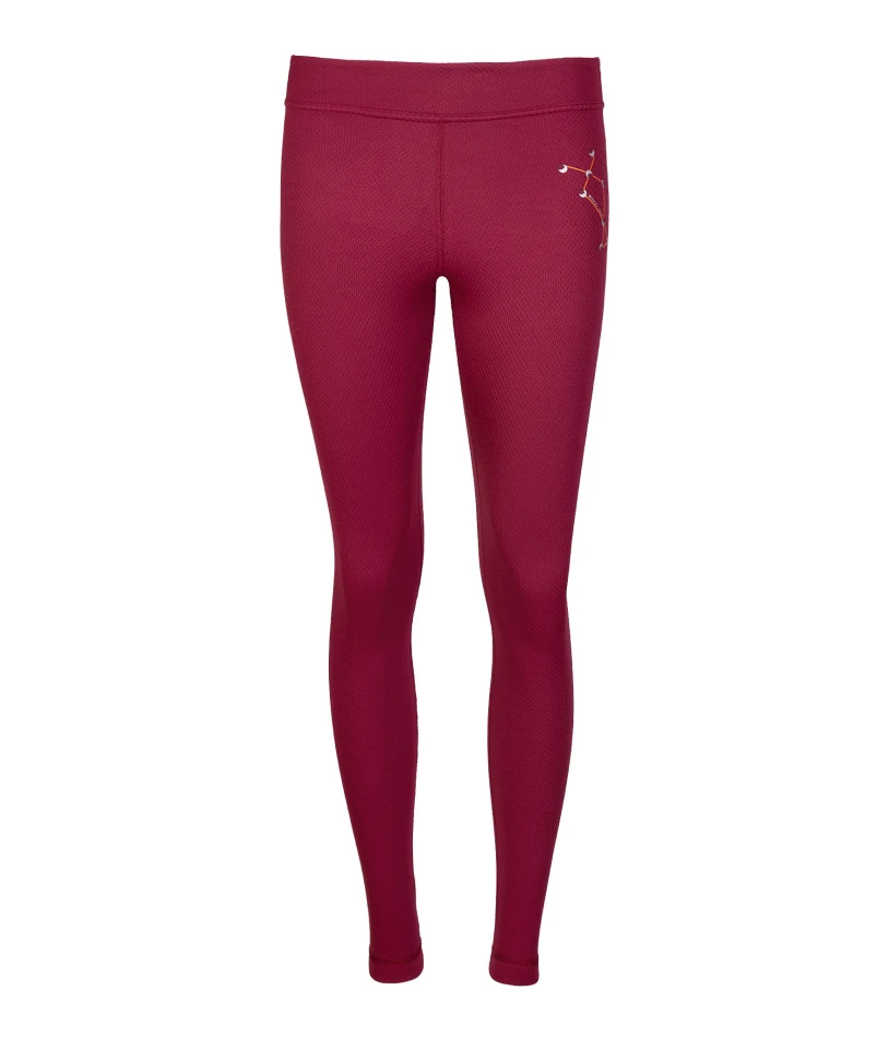 legginsy termoaktywne Graff 900-D, kolor: bordowy
