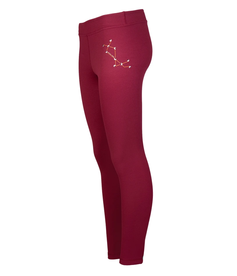 legginsy termoaktywne Graff 900-D, kolor: bordowy