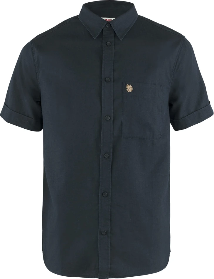 Fjallraven Ovik Travel Shirt SS, kolor: 555 - Dark Navy, 1