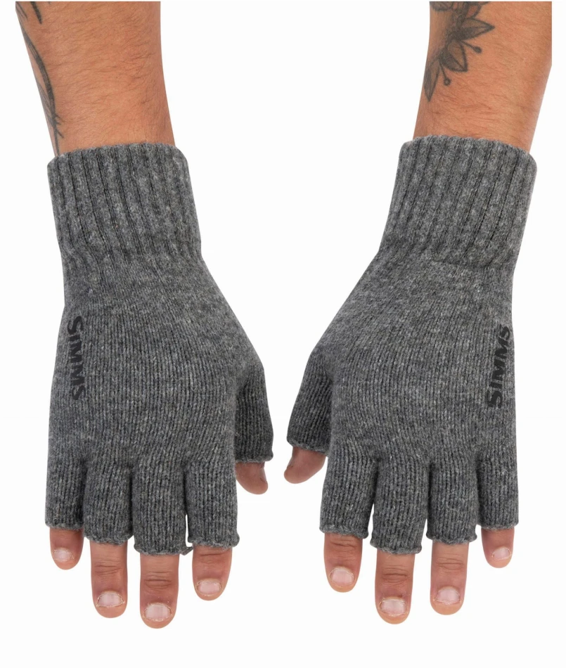 Wool Half Finger Glove, kolor: 030 - Steel