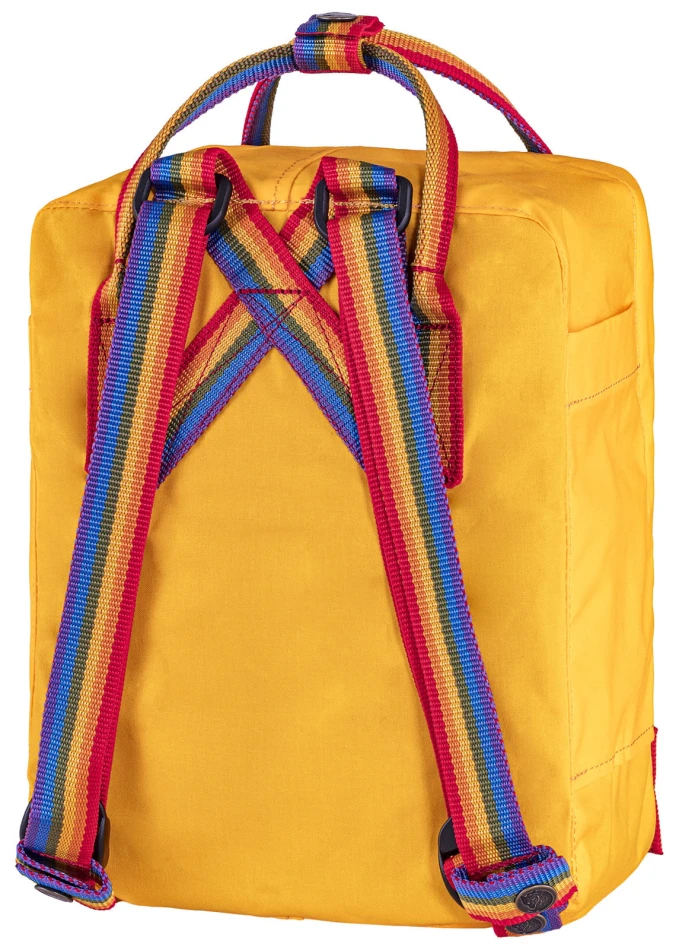 Kanken Rainbow Mini, kolor: 141/907 - Warm Yellow-Rainbow Pattern