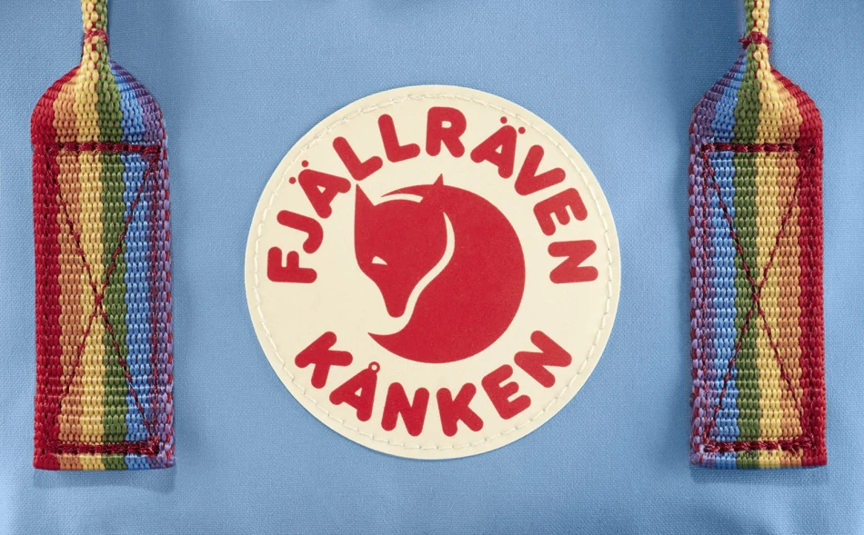 Kanken Rainbow Mini, kolor: 508/907 - Air Blue-Rainbow Pattern