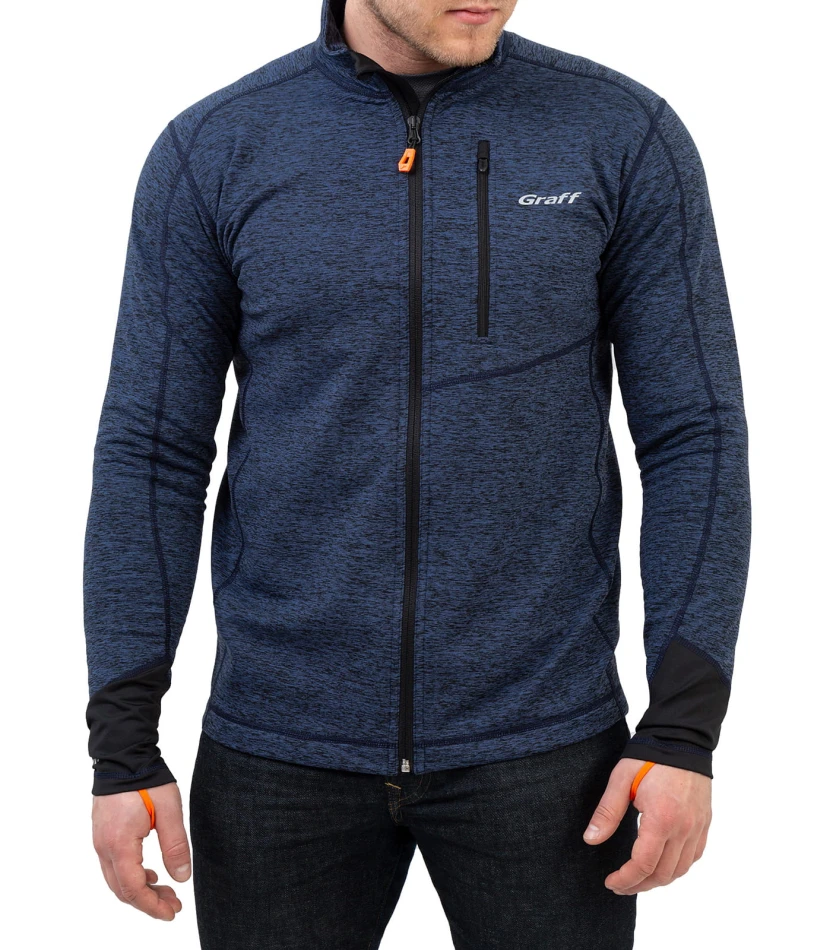 226-BL - bluza termoaktywna, kolor: 9 - granatowy melanż