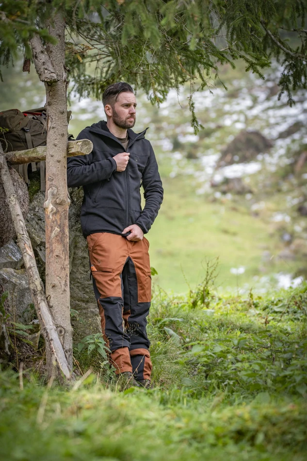 Rogaland Stretch Trousers w. Contrast, kolor: 685 - Burnt Orange