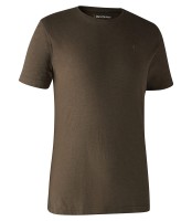 Basic 2-Pack T-Shirt, kolor:  572 - Brown Leaf Melange