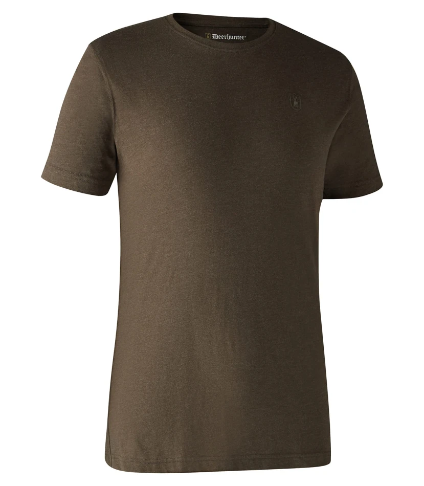 Basic 2-Pack T-Shirt, kolor:  572 - Brown Leaf Melange