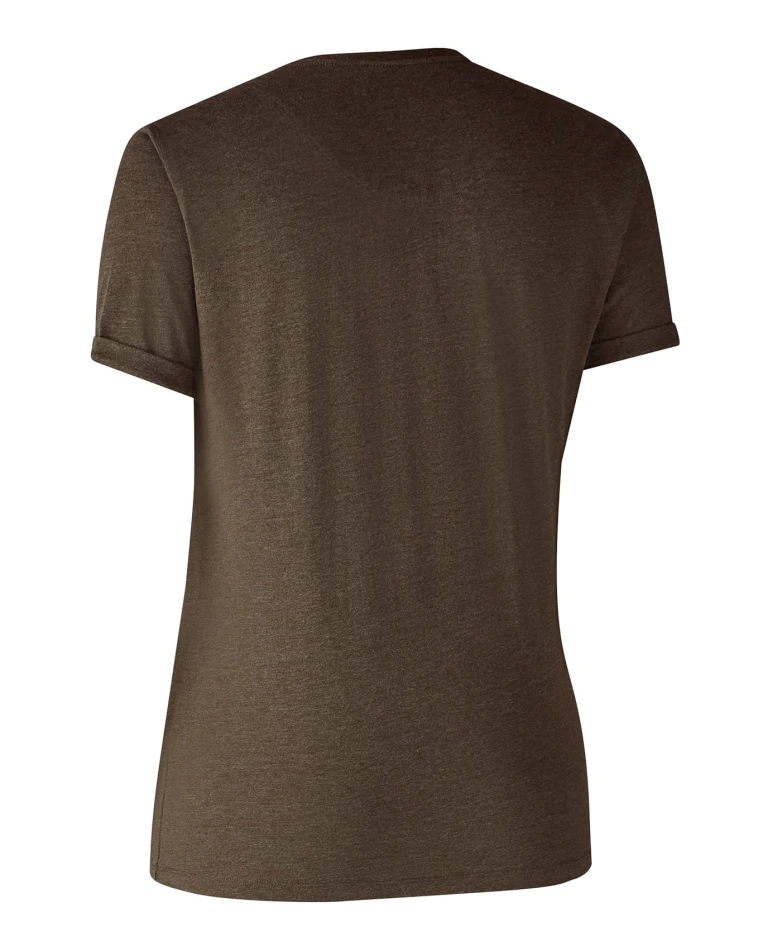 Ladies Basic Pack T-Shirt, kolor: 572 - Brown Leaf Melange