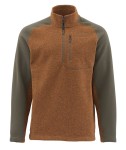 Rrivershed Sweater-Quarter Zip, kolor: 904 - Saddle Brown