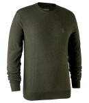 Kingston Knit with O-Neck, kolor: 356 - Green Melange