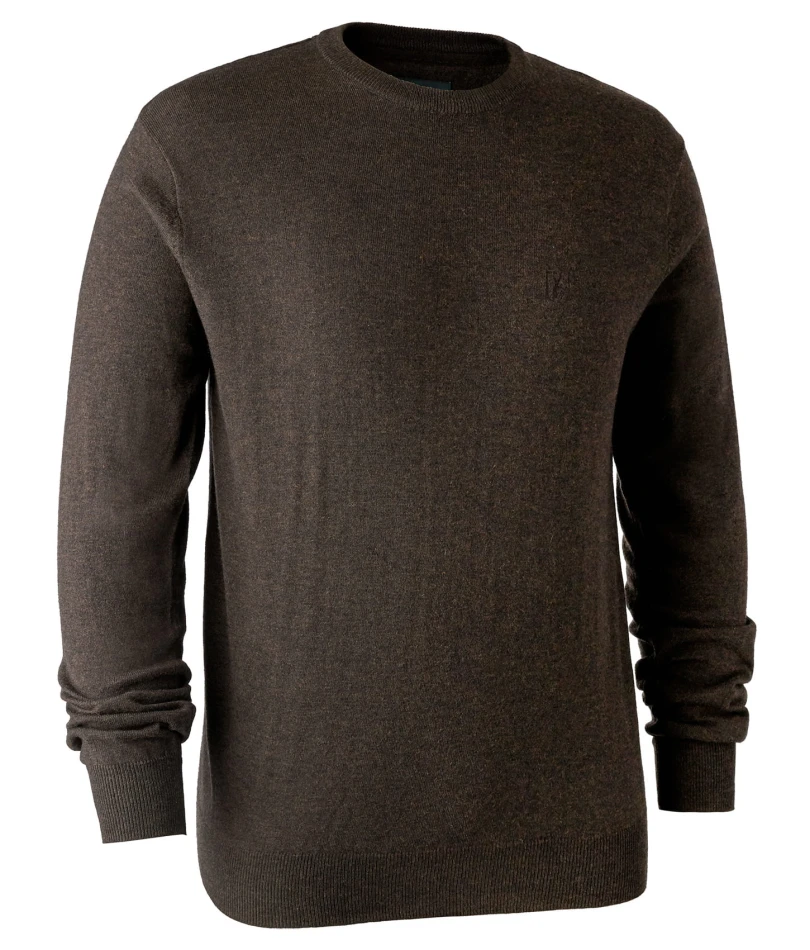 Kingston Knit with O-Neck, kolor: 383 - Dark Elm