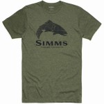 Wood Trout Fill T-shirt, kolor: 914 - Military Heather
