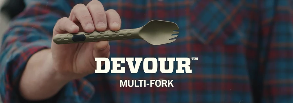 Multitool Devour Spork, kolor: flat sage